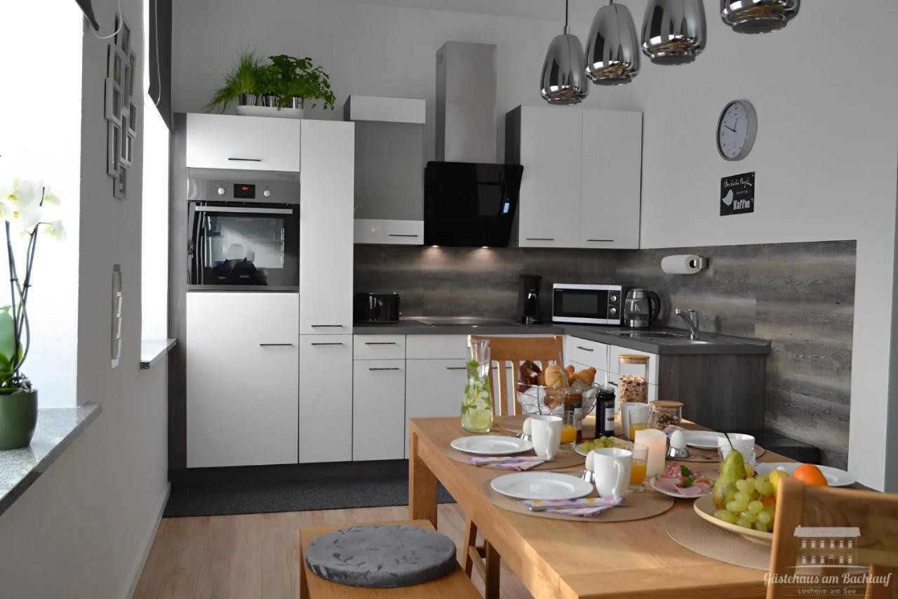 Komfort Ferienwohnungen Mit Wellness-Garten - Gaestehaus Am Bachlauf - Losheim Am See Esterno foto