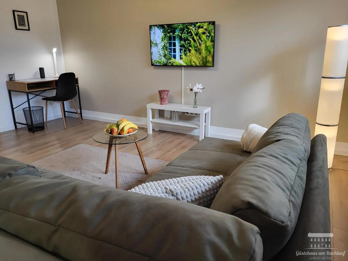 Komfort Ferienwohnungen Mit Wellness-Garten - Gaestehaus Am Bachlauf - Losheim Am See Esterno foto