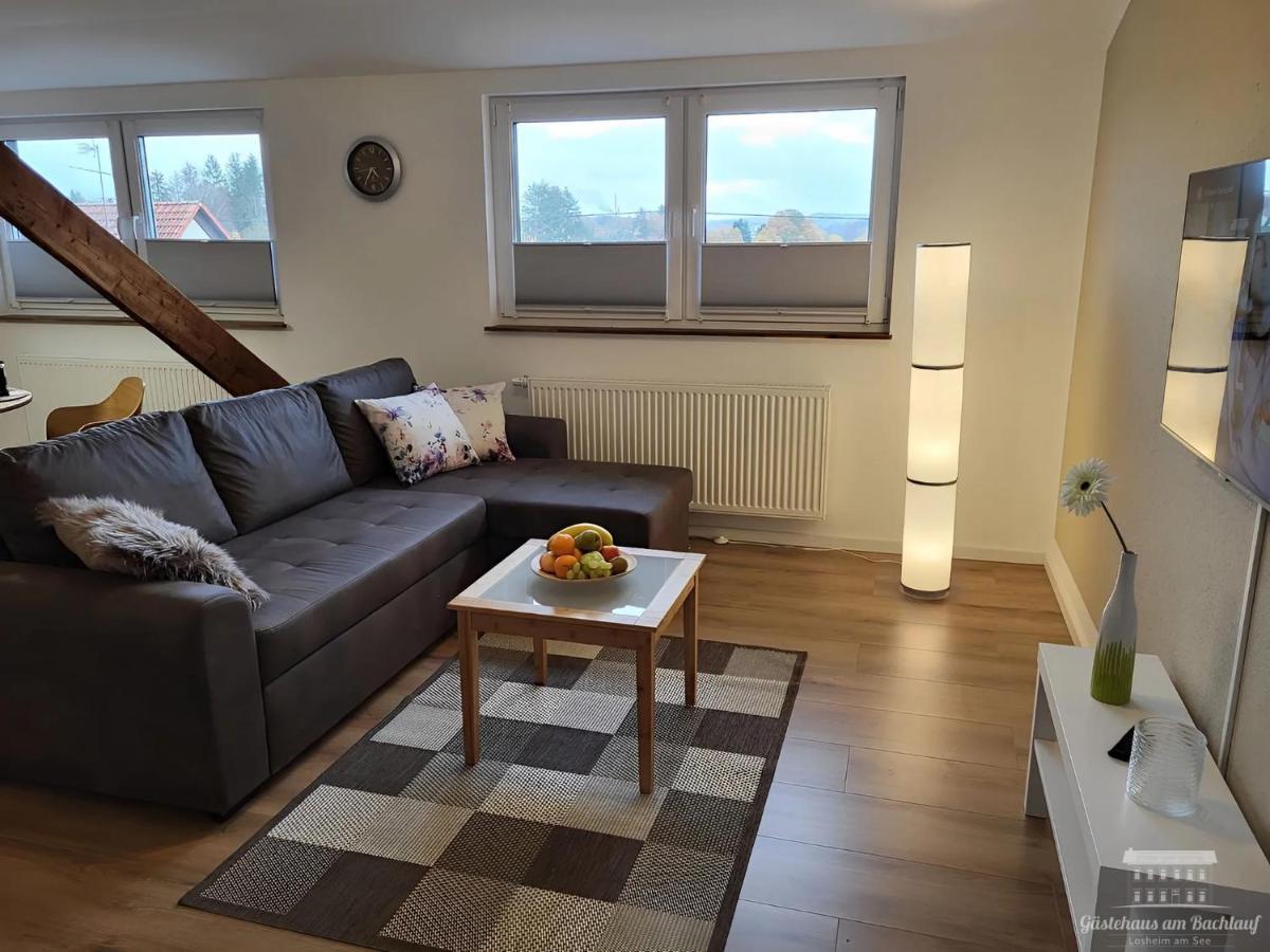 Komfort Ferienwohnungen Mit Wellness-Garten - Gaestehaus Am Bachlauf - Losheim Am See Esterno foto