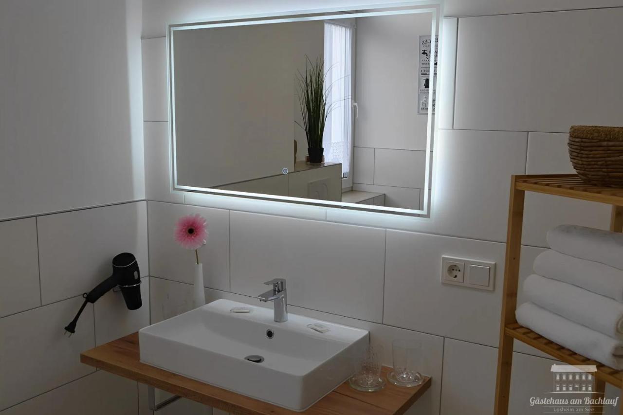 Komfort Ferienwohnungen Mit Wellness-Garten - Gaestehaus Am Bachlauf - Losheim Am See Esterno foto