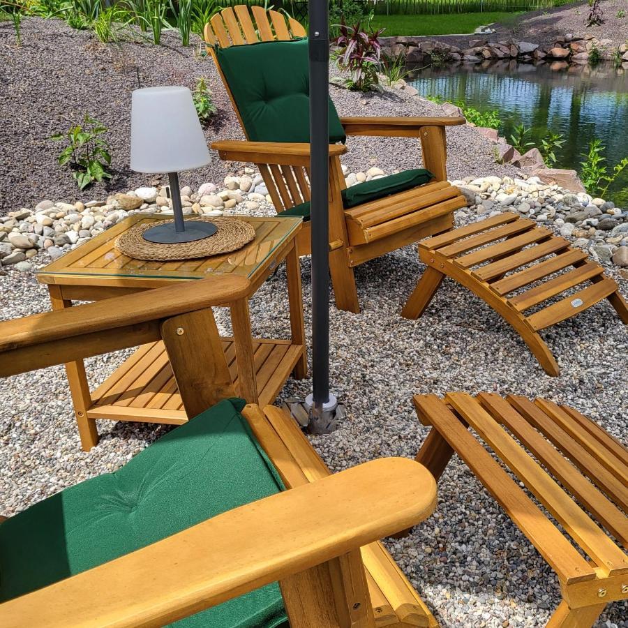 Komfort Ferienwohnungen Mit Wellness-Garten - Gaestehaus Am Bachlauf - Losheim Am See Esterno foto